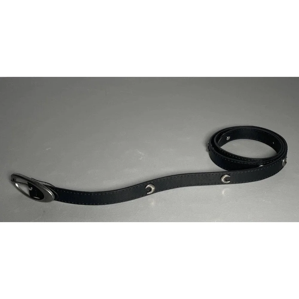 Womens Black Slim Belt 34